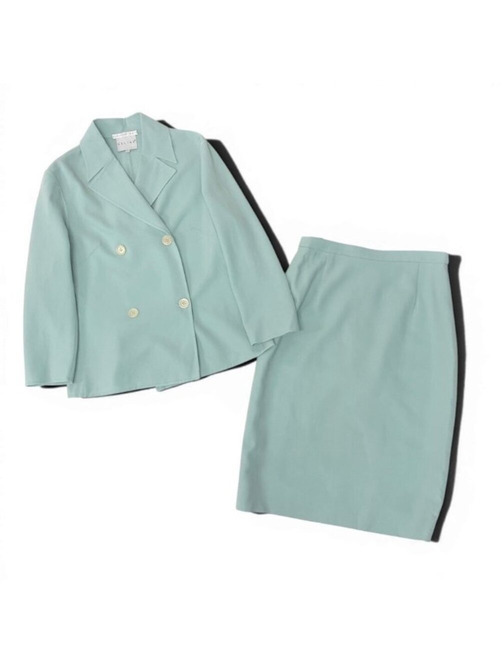 Celine Blue Wool Polyurethane Skirt